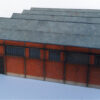 Usine Shed briques creuses (bâtiment complet) - Echelle HO