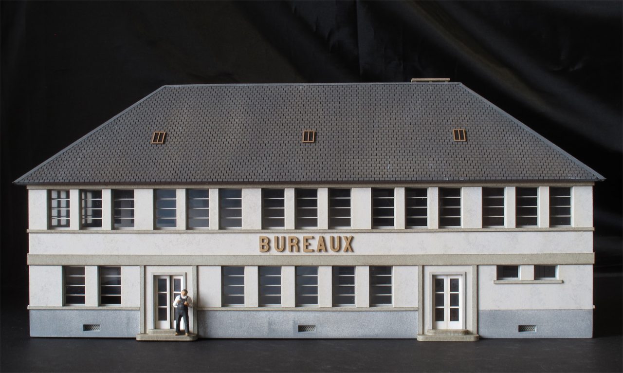 Bâtiment Administratif - échelle HO 1/87 | L'Atelier du Train